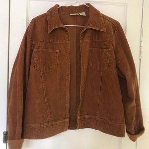 corduroy, zip-up jacket